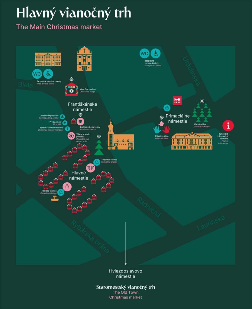 Situačná mapa Hlavný vianočný trh, kliknite a otvorí sa PDF súbor
